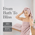 thumbnail image 4 of Modern Threads Otis Chevron Jacquard 6-Piece Cotton Towel Set, Blush, 4 of 9