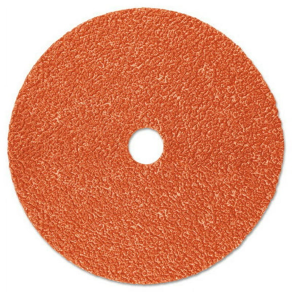 Fibre Disc 787C, Precision Shaped Ceramic, 5 in dia x 7/8 in Center Hole, 80  Grit, Die 500P