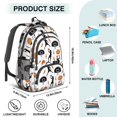 thumbnail image 5 of Basketball and Lightning White Pattern Cute School Backpack Bag with Padded Back and Adjustable Shoulder Straps 16.9 X 12.6 X 5.9 Inches, 5 of 5