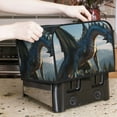 thumbnail image 7 of Honeii Wild Blue Cool Dragon Print 4 slice Toaster Cover, Two Slice Toaster Dust-proof Cover For Kitchen Small Appliance and Fingerprint Protection, 7 of 7
