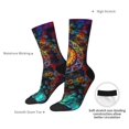 thumbnail image 4 of Fuzoiu Mandala Colorful Print Athletic Crew Socks for Men & Women,Casual Crew Socks,Above Ankle Crew Socks for Business, Casual, 4 of 6