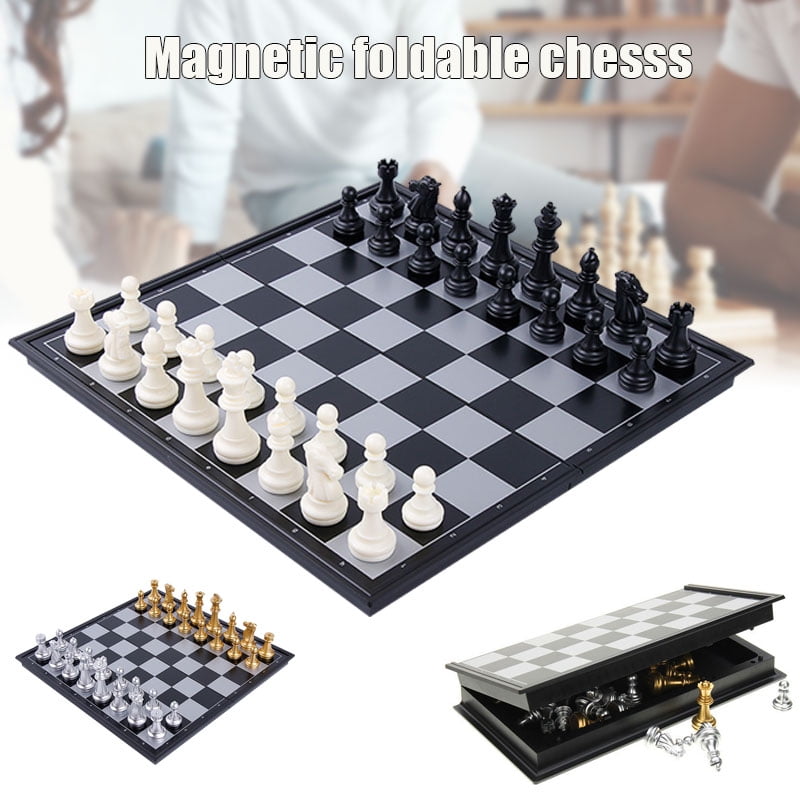 Large Magnetic Folding Chess Board Portable Set HighQuality Games Camping Travel 