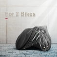 thumbnail image 1 of Cubierta para bicicleta al aire libre, tela Oxford 210D Cubiertas impermeables para bicicleta para 2 bicicletas con bolsa de hebilla de almacenamiento con orificio de bloqueo a prueba de viento para bicicleta de carretera MTB al aire libre LingWen 8390605734687, 1 of 1