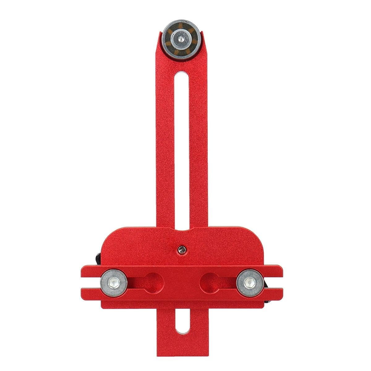 120mm Thin Table Saw Jig Aluminium Alloy Anodized Adjustable Limiter for Precision Woodworking Compatible with 19mm 30mm T-slot Track