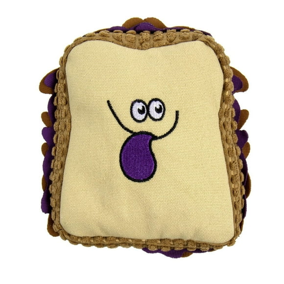 Jouet en peluche pour chien TrustyPup PBJ Jouet pour chien en peluche grinçante, moyen