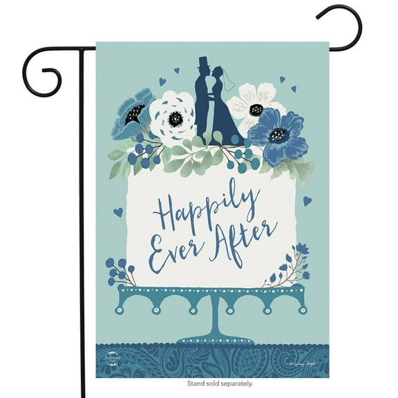 Briarwood Lane Happily Ever After Wedding Garden Flag