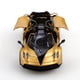 thumbnail image 5 of Coche de carreras con retroceso dorado a escala 1/43, metal fundido a presión, tres puertas que se abren. Exquisito juguete para niño, mini coche de juguete de bolsillo.,pa gold, 5 of 6