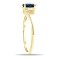 thumbnail image 2 of SZUL Women's Oval Shaped Sapphire and Diamond Tierra Ring in 10K Yellow Gold, 2 of 5