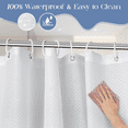 thumbnail image 7 of Shower Curtain, Waterproof Shower Curtain with Rust Proof Grommets and Premium Polyester Fabric, Heavy Duty & Wrinkle Resistant Shower Curtains for Bathroom, Bath Tubs, Machine Washable, 72"x 84", 7 of 7