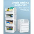 Skywin Plastic Stackable Storage Bins for Pantry Stackable Bins For