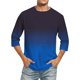 thumbnail image 1 of Camisas de Manga Larga para Hombres Imprimir Casual Cuello Redondo Blusa de Manga Corta, Camisas de Lino para Hombres, 1 of 4