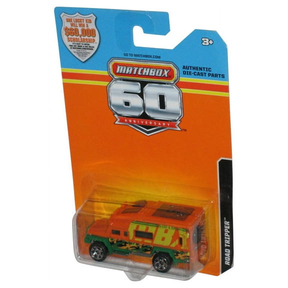 Matchbox 60th Road Tripper (2012) Mattel Orange & Green Die-Cast Toy Car