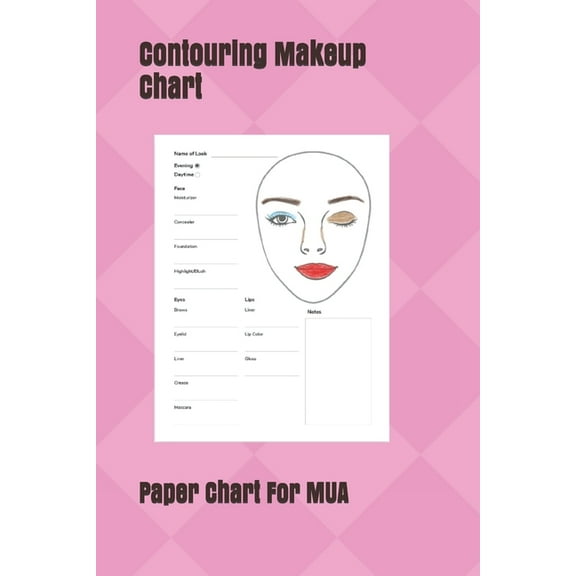 Contouring Makeup Chart: Paper Chart for Makeup Artist (Paperback)