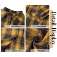 thumbnail image 5 of Fantaslook Plaid Flannel Shirts for Women Oversized Long Sleeve Button Down Shirts Blouses Tops, 5 of 9