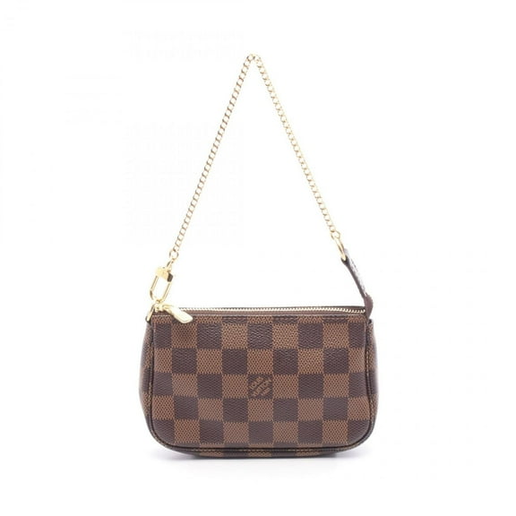 Pre-Owned Louis Vuitton Mini Pochette Accessoires Handbag, Coated Canvas and Leather... (Good)