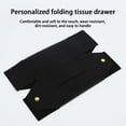 thumbnail image 4 of Yoloke Black Faux Leather Car Tissue Box Holder with Zipper - Elegant Storage for Paper Towels, Perfect for Home, Living Room, and Office Use, 4 of 5