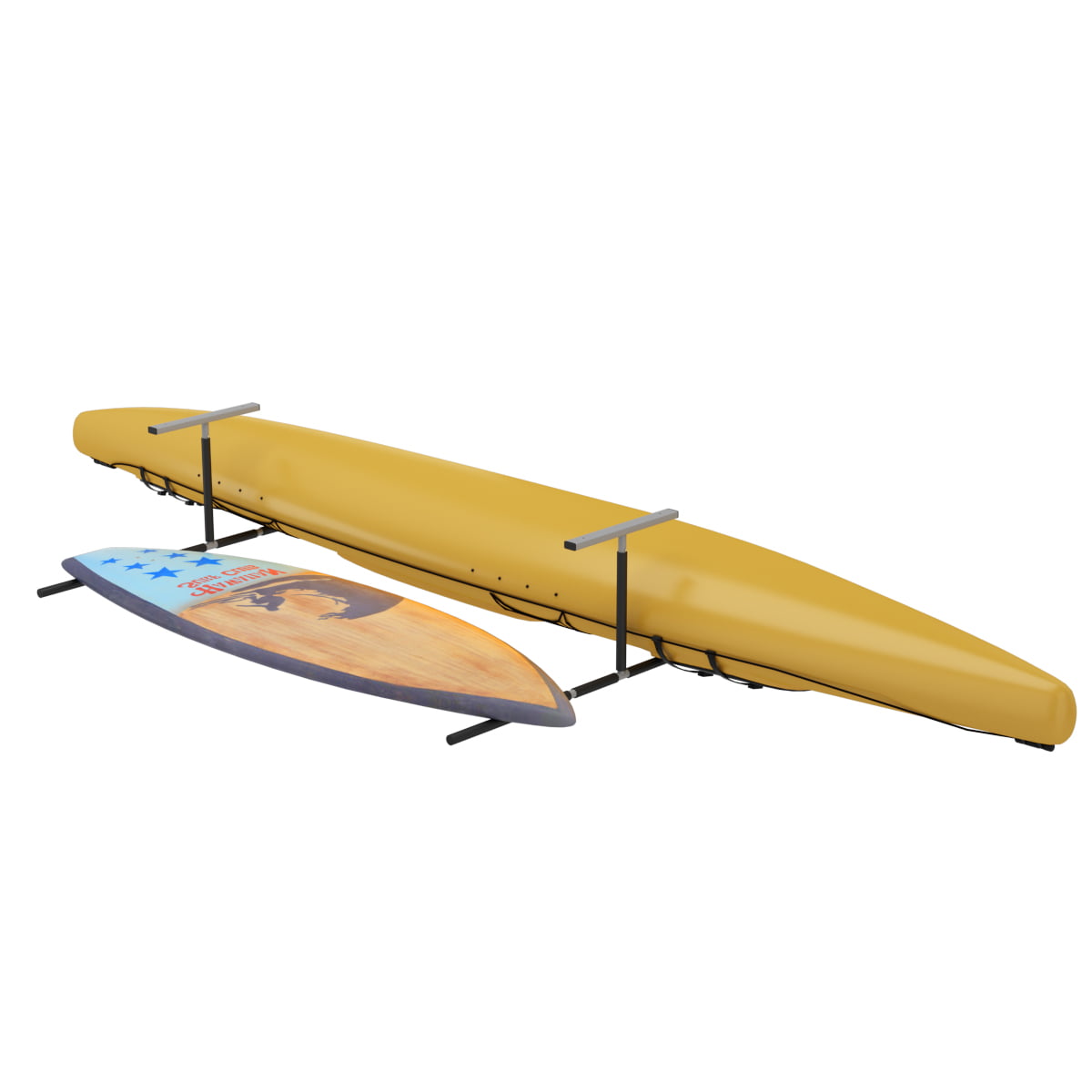 Surf Board Garage Storage Organizer Holder Ceiling Mounted Kayak SUP 