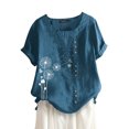 thumbnail image 1 of Pntutb - Camiseta holgada de manga corta con cuello redondo y estampado informal para mujer Pntutb Pntutb-1149, 1 of 3