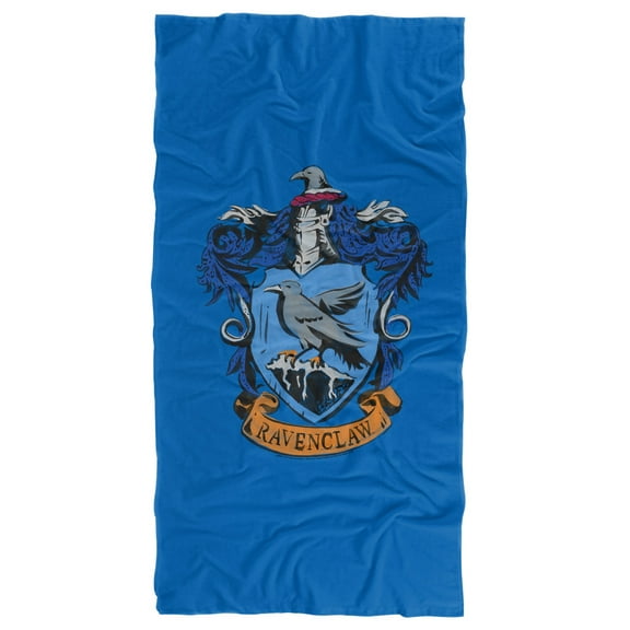 Harry Potter Drawn Ravenclaw Crest Officially Licensed Beach Towel 30' X 60'