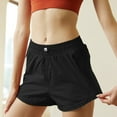 thumbnail image 2 of Sngxgn Women's Pocket Shorts, Drawstring Cotton Shorts(Black,XXL), 2 of 6