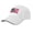 white, variant on 250th Anniversary Sandwich Brim USA Hat, USA 1776-2026 Patriotic Hunters Adjustable Fit Baseball Cap, Polyester, Fits 22-23" Head - crimson