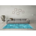 thumbnail image 3 of Ahgly Company Indoor Rectangle Persian Light Blue Traditional Area Rugs, 7' x 10', 3 of 4