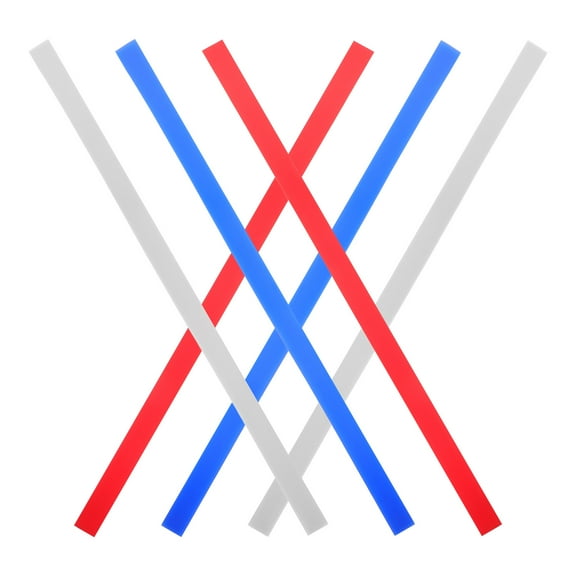 QIDITONG 6pcs Silicone Measuring Dough Strips Professional Rolling Pin Guides For Baking 2/4/6mm Thickness Biscuit Making Rulers Silicone Baking Ruler