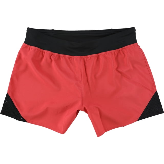 Reebok WOR Knit Woven Athletic Workout Shorts para mujer, rojo, XL