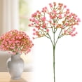 thumbnail image 2 of Dienrx Pink Artificial Gypsophila Bouquet - Faux Baby's Breath Flower Stems - Realistic Wedding Table Scatter Decor - Vase Fillers for Home Party Arrangements, 2 of 9