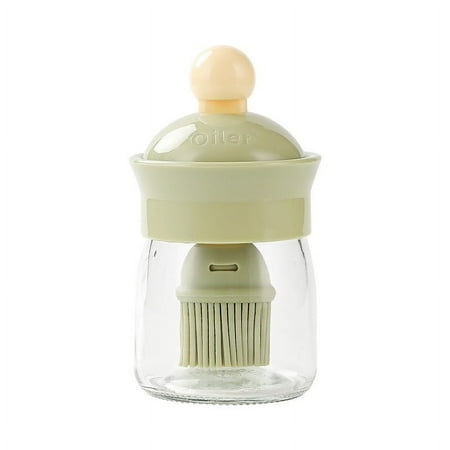 

NIUBWJL Oil Dispenser with Brush - Glass Olive Oil Dispenser for Kitchen 3 IN 1 Oil Dispenser Bottle with Silicone Basting Brush for Cooking Vinegar Sauce BBQ Grill Frying