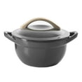thumbnail image 2 of Cravings By Chrissy Teigen 2 Piece 4.7 Inch Enameled Cast Iron Mini Casserole Set in Gray, 2 of 4