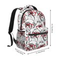 thumbnail image 2 of Kdxio Monkey Pattern Casual Student Backpack Lightweight Daypack Laptop Compartment Travel School Ergonomic Canvas Multi Pocket Design-One Size, 2 of 5