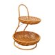 thumbnail image 3 of Cesta de frutas tejida a mano, cesta de almacenamiento de alimentos, decoración, cesta de comidas sencilla Dos capas, 3 of 9