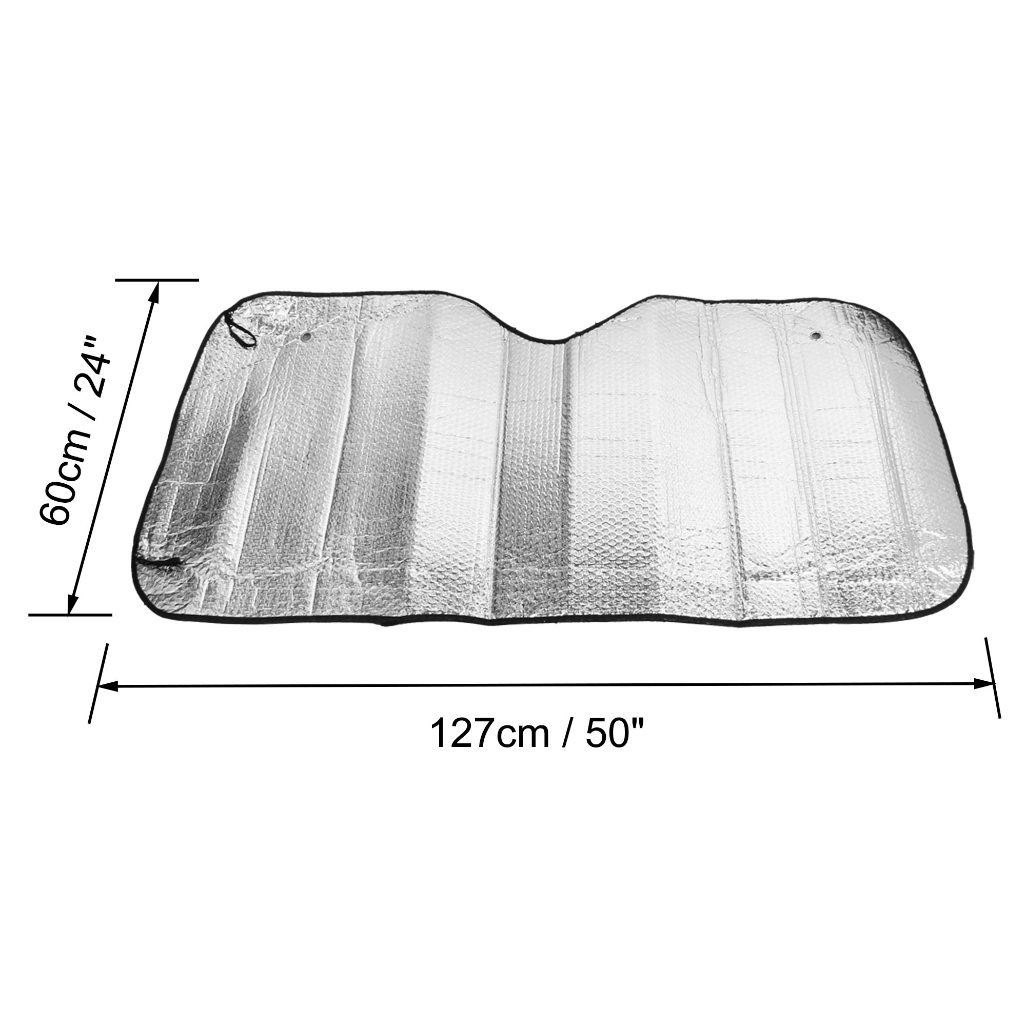 Unique Bargains Brim Aluminium Foil Exterior Universal Car Front Window Sunshade