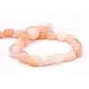 Tumbled Pebble Peach Quartz Crystal Beads Semi Precious Gemstones Size: 15x11mm Crystal Energy Stone Healing Power for Jewelry Making