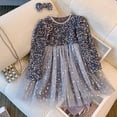 thumbnail image 2 of Fozruso Fairy Like Sequin Dress For Girls With Versatile Long Sleeve Net Skirt Little Girls Short Sleeve Dresses,Sizes 18-24 Months, 2 of 6