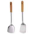 thumbnail image 1 of Juego de utensilios de cocina de acero inoxidable - 2 utensilios de cocina - Juego de utensilios de cocina antiadherentes, 1 of 5