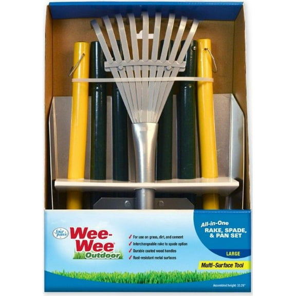Four Paws Wee Wee All in One Dog Waste Pooper Scooper Set [Dog, Waste Pickup & Disposal] Large