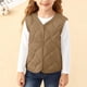 thumbnail image 5 of Chaquetas y abrigos casuales sin mangas y sin capucha de invierno acolchados de seda engrosados que se pueden usar en exteriores e interiores. Artefacto de uniforme escolar para niños y niñas. Conjunt, 5 of 6