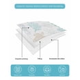 thumbnail image 5 of Quilts Twin-XL Size Bedding Set, Teal Coastal Lightweight Quilted Comforter, Nautical Summer Beach Coral Sea Turtle Soft Reversible Bedspread Coverlet with Pillow Covers for All Season, 68" x 98", 5 of 7