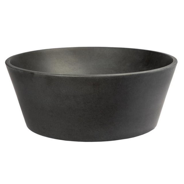 Eden Bath EB-S052LS-H 16 in. Round Sloped Vessel Sink - Lava Stone