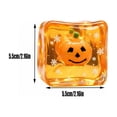 thumbnail image 2 of 2.16" Glow-in-the-Dark Ice Cube Squishy Toy, Halloween Ornament Inside with Snowflake Glitter, 2 of 5
