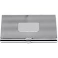 thumbnail image 2 of Classic Linear Print Business Card Holder With Center Plate, 2 of 5
