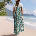 thumbnail image 4 of The Summer I Turned Pretty LEBONYARD Women's Wide Leg Pants with Pockets,Fashion Casual Women Ladies' Print-Color Button Pocket Long Pants Jumpsuit Trousers Multicolor M, 4 of 6