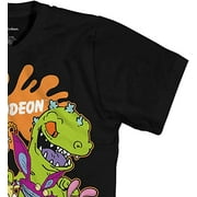 Nickelodeon Men's Shirt, Classic Printed Cartoon Rugrats T-shirt Black Nick - S