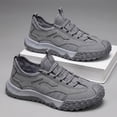 thumbnail image 5 of Domzle Roofing Shoes for Men - Safety Work Shoes, Steel Toe Anti Slip Insulating, Lightweight Breathable Gray Wide 9, 5 of 5
