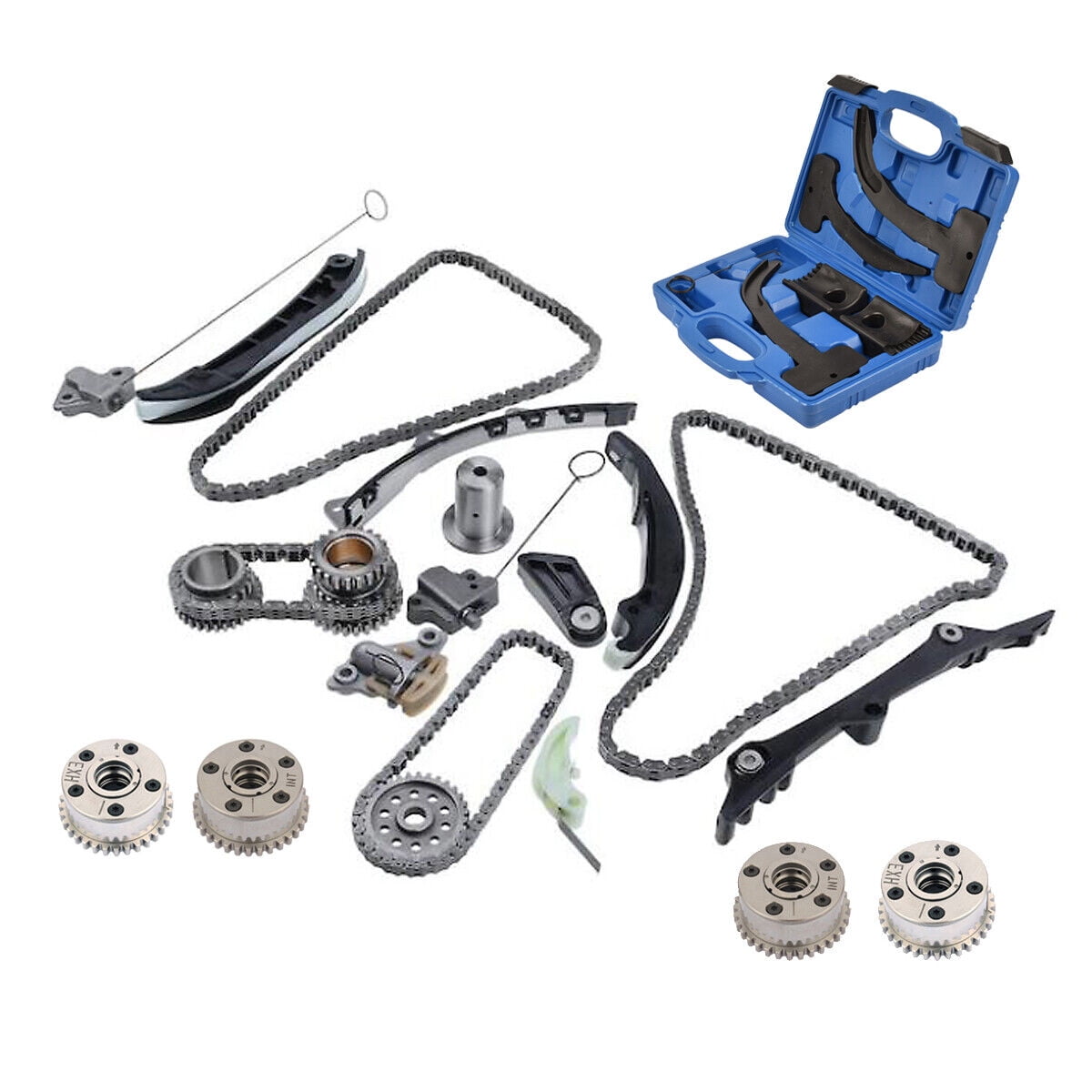Koomaha 5184357AE Timing Chain Cam VVT Gear Tool Kit for Jeep Chrysler 200 Dodge Ram V6 Pentastar