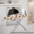 thumbnail image 2 of Renewold Ironing Board Cover with Elastic Hem & Adjustable Closure Breathable Soft Polyester Spandex Iron Board Cover Home Decor, Brown Heart Zebra Leopard Print, 2 of 5