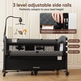 thumbnail image 6 of Babyeap 5-in-1 Baby Bassinet with Playard Mode & Changing Table,Bedside Sleeper for Newborns and Infants,Black, 6 of 9