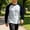 White, variant on Raglan Long Sleeve Shirt Men Underscrub T-Shirt Thin Loose Base Layer Top for Fall Red M